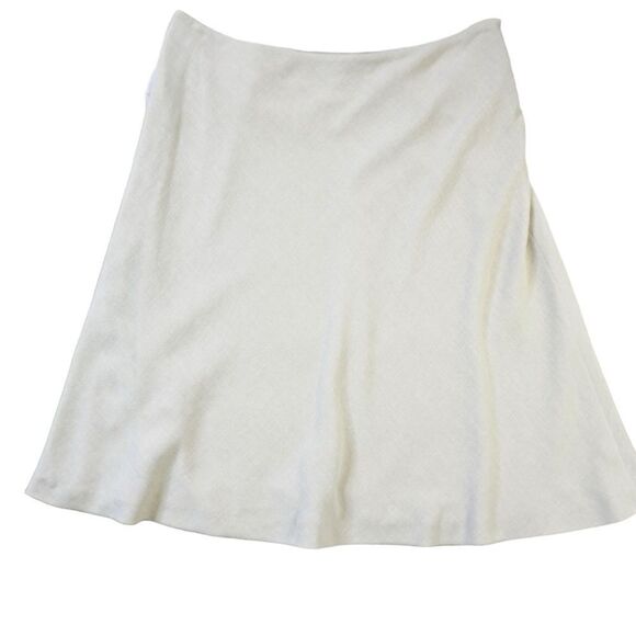 Armani Collezioni Khaki Fit n Flare Skirt, Size 14 - Picture 6 of 8